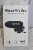 Boxed Rodie Video Mic Pro On Camera Shotgun Microp