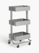 Boxed John Lewis and Partners 3 Tier Storage Trolley RRP £50 (Untested Customer Returns)(Pictures