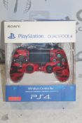 Boxed Sony Playstation 4 Dual Shock Red Wireless C