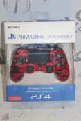 Boxed Sony Playstation 4 Dual Shock Red Wireless C