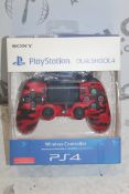 Boxed Sony Playstation 4 Dual Shock Red Wireless C