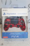 Boxed Sony Playstation 4 Dual Shock Red Wireless C