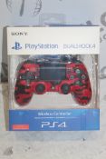 Boxed Sony Playstation 4 Dual Shock Red Wireless C