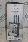 Boxed Viner Media Royal 5 Piece Knife Block Set Wi