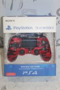 Boxed Sony Playstation 4 Dual Shock Red Wireless C