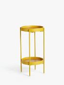 Boxed Jacks Mustard Small Side Table RRP £60 (1095