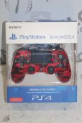 Boxed Sony Playstation 4 Dual Shock Red Wireless C