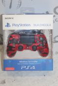 Boxed Sony Playstation 4 Dual Shock Red Wireless C