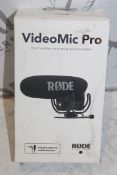 Boxed Rodie Video Mic Pro On Camera Shotgun Microp