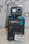 Boxed Go Pro Hero 5 Black Edition Waterproof 12 Me