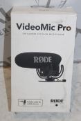 Boxed Rodie Video Mic Pro On Camera Shotgun Microp