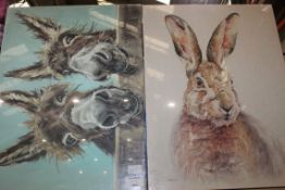 Lot To Contain 2 Assorted Pippa The Hare & Double Trouble By Artist Jade Bannon & Louise Brown