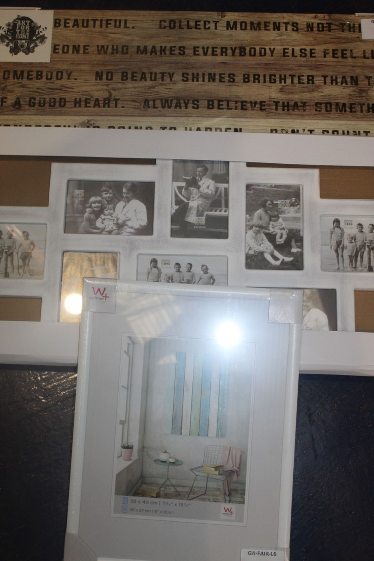 Lot To Contain 4 Assorted Items To Include Walther Picture Frame, Collage Picture Frame,