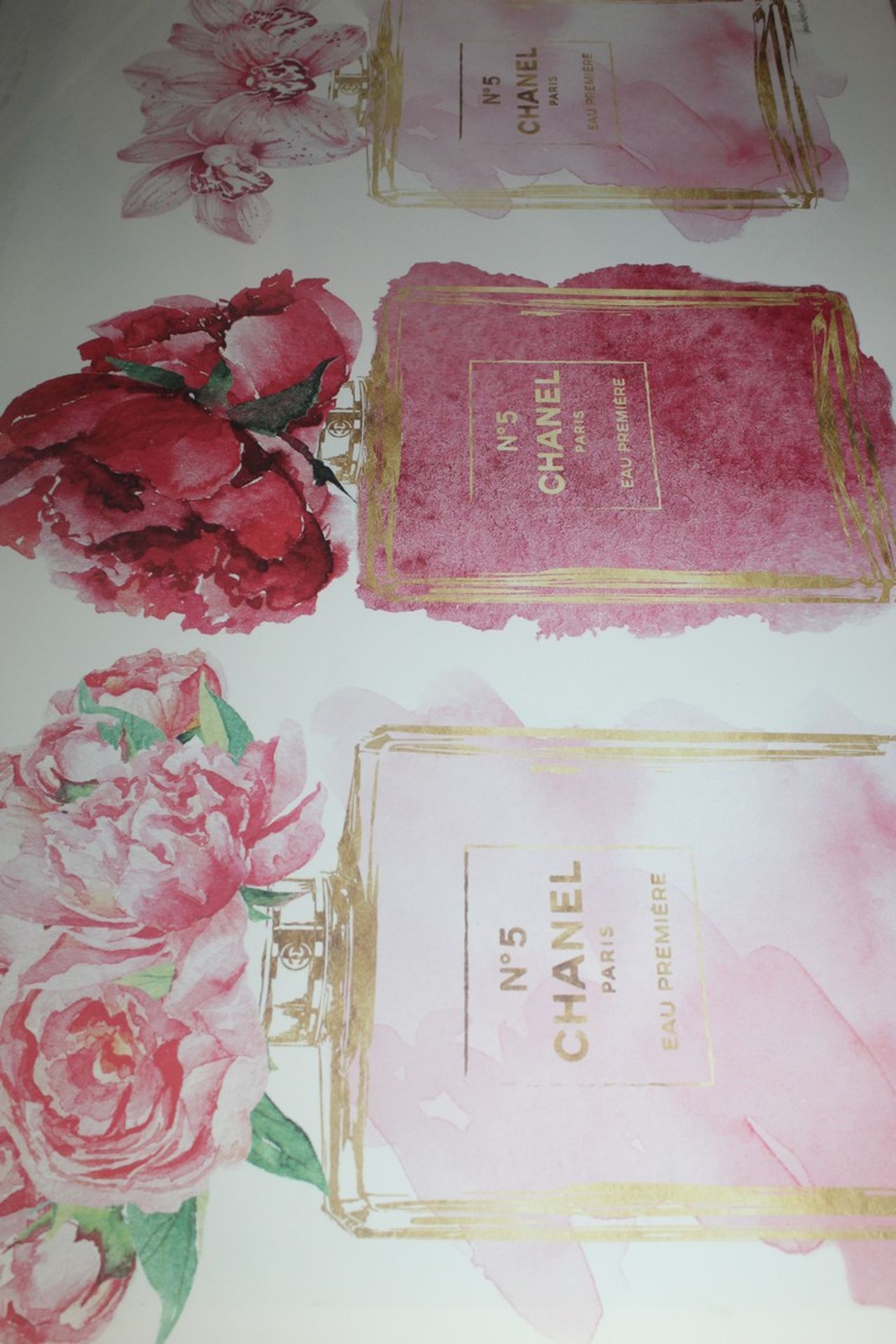 Large Chanel Number 5 Au De Parfum Canvas Wall Art Picture RRP £45 (14571) (Pictures For