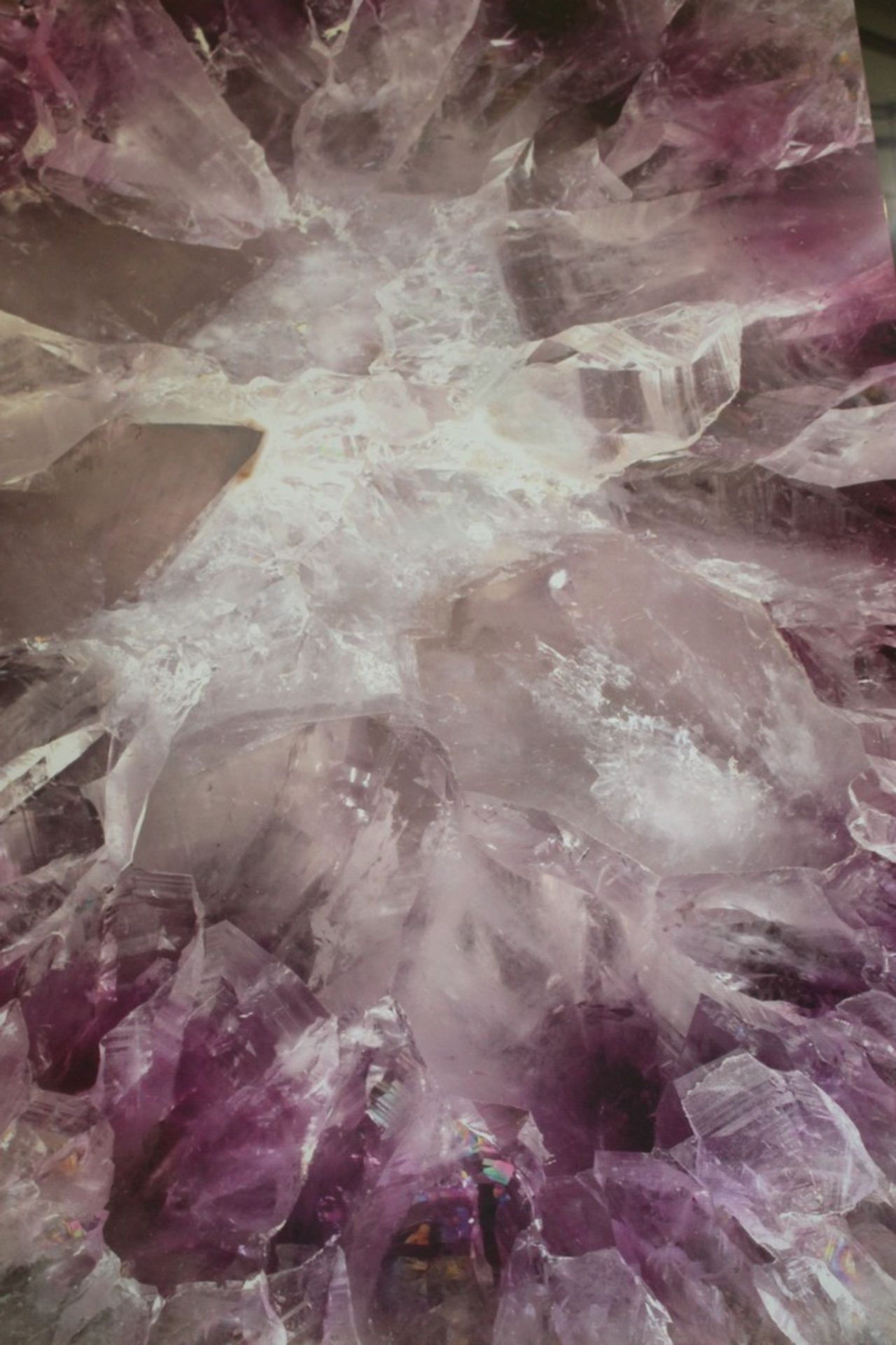 Large Amethyst Close Up Precious Gem Stone Detailed Canvas Wall Art Picture RRP £120 (18415) (