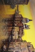 Stunning Sunset Glow Venice Photographic Print On Canvas RRP £70 (14571) (Pictures For