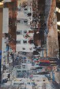 Quayside Bayage Cone 90x30cm Canvas Wall Art Prints By Artist Nagib Karsan RRP £100 (14571) (