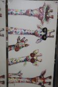 Leinwandbild Curious Giraffe Family Wall Art Picture RRP £155 (14541) (Pictures For Illustration