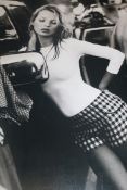 Kate Moss Black & White Wooden Wall Art Plaque RRP £100 (18415) (Pictures Are For Illustration