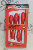 Lot To Contain 10 Boxed 5 Piece Insulated Screw Driver Sets Combined RRP £300 (Pictures Are For