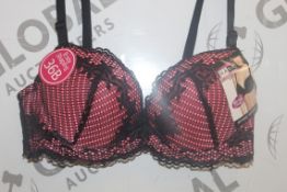 Lot To Contain 3 Packs Of 6 Bright Pink Hana H6583 Ladies Bra's Sizes To Include 38B , 40 B ,