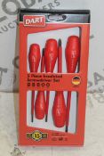Lot To Contain 10 Boxed 5 Piece Insulated Screw Driver Sets Combined RRP £300 (Pictures Are For
