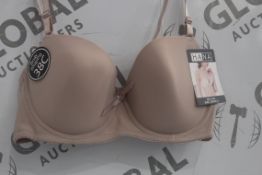 Lot To Contain 3 Packs Of 6 Beige Hana 2704 Ladies Bra's Sizes To Include 36B , 38B , 40B , 42B ,