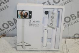 Lot To Contain 1 Box of 6 Cliquefie Selfie Sticks Combined RRP £360 (Pictures Are For Illustration