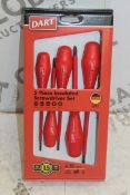 Lot To Contain 10 Boxed 5 Piece Insulated Screw Driver Sets Combined RRP £300 (Pictures Are For