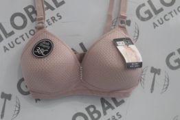 Lot To Contain 3 Packs Of 6 Beige Hana 2842 Ladies Bra's Sizes To Include 38C , 40C , 42C , 44C, 46C