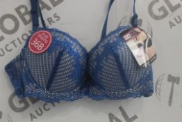 Lot To Contain 3 Packs Of 6 Blue Hana H6583 Ladies Bra's Sizes To Include 38B , 40 B , 42B , 44B ,