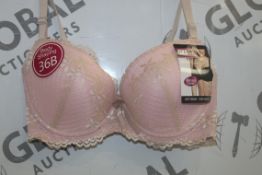 Lot To Contain 3 Packs Of 6 Light Pink Hana H6583 Ladies Bra's Sizes To Include 38B , 40 B , 42B ,