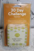 Lot To Contain 16 30 Day Challenge Happiness Paper Games Combined RRP £160 (Pictures Are For