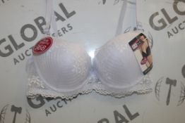 Lot To Contain 3 Packs Of 6 White Hana H6583 Ladies Bra's Sizes To Include 38B , 40 B , 42B ,