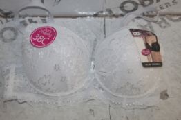 Lot To Contain 3 Packs Of 6 White Hana 393 Ladies Bra's Sizes To Include 38C , 40C, 42C, 44C, 46C,