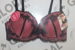 Lot To Contain 3 Packs Of 6 Bright Pink Hana H6583 Ladies Bra's Sizes To Include 38B , 40 B ,