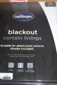 Bagged Brand New Pair of Silent Night 46x54" Blackout Curtain Linings RRP £55 (Appraisals Are