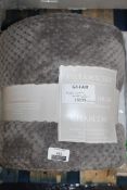 Lot to Contain 2 Assorted Items to Include Dreamscene Charcoal Throw and Terry Towelling Matress