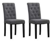 Lot to Contain 4 Tharpe Upholstered Designer Dining Chairs Combined RRP £300 (18244) (Appraisals Are