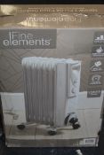 Boxed Fine Elements 1500Watt 7 Fin Oil Filled Radiator RRP £80 (Untested Customer Returns)(