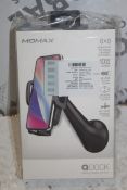 Boxed Momax Hugh Doc Wireless Charging Car Mounts RRP £50 (Appraisals Are Available Upon Request)(