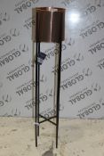 Free Standing Metal Designer Planter RRP £50 (Appraisals Are Available Upon Request) (Pictures Are