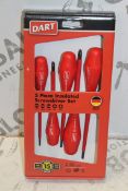 Lot to Contain 5 Brand New 5 Piece Insulated Screwdriver Set Combined RRP £150 (Appraisals Are