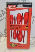 Lot to Contain 5 Brand New 5 Piece Insulated Screwdriver Set Combined RRP £150 (Appraisals Are