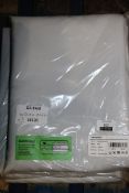 Lot to Contain 3 Pairs of Plain White 245x140cm Curtains Combined RRP £60 (Appraisals Are