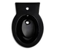 Boxed Veda Excel Biday Black Round Designer Toilet RRP £80 (Appraisals Are Available Upon