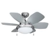 Boxed Spit Fire 6 Blade Ceiling Fan RRP £120 (8719) (Pictures Are For Illustration Purposes Only) (