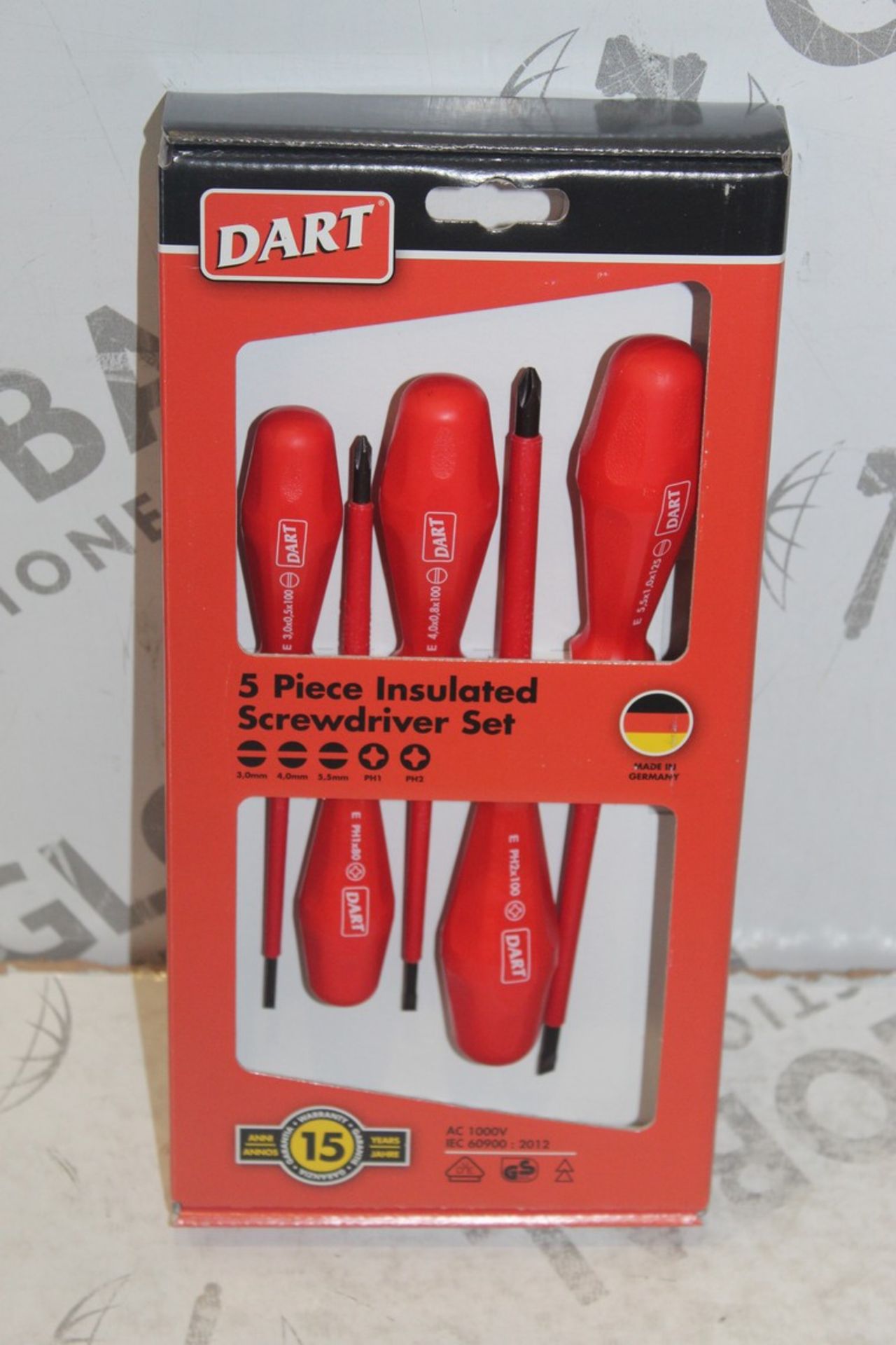 Lot To Contain 3 Brand 5 Piece Insulated Screwdriver Sets Combined RRP £