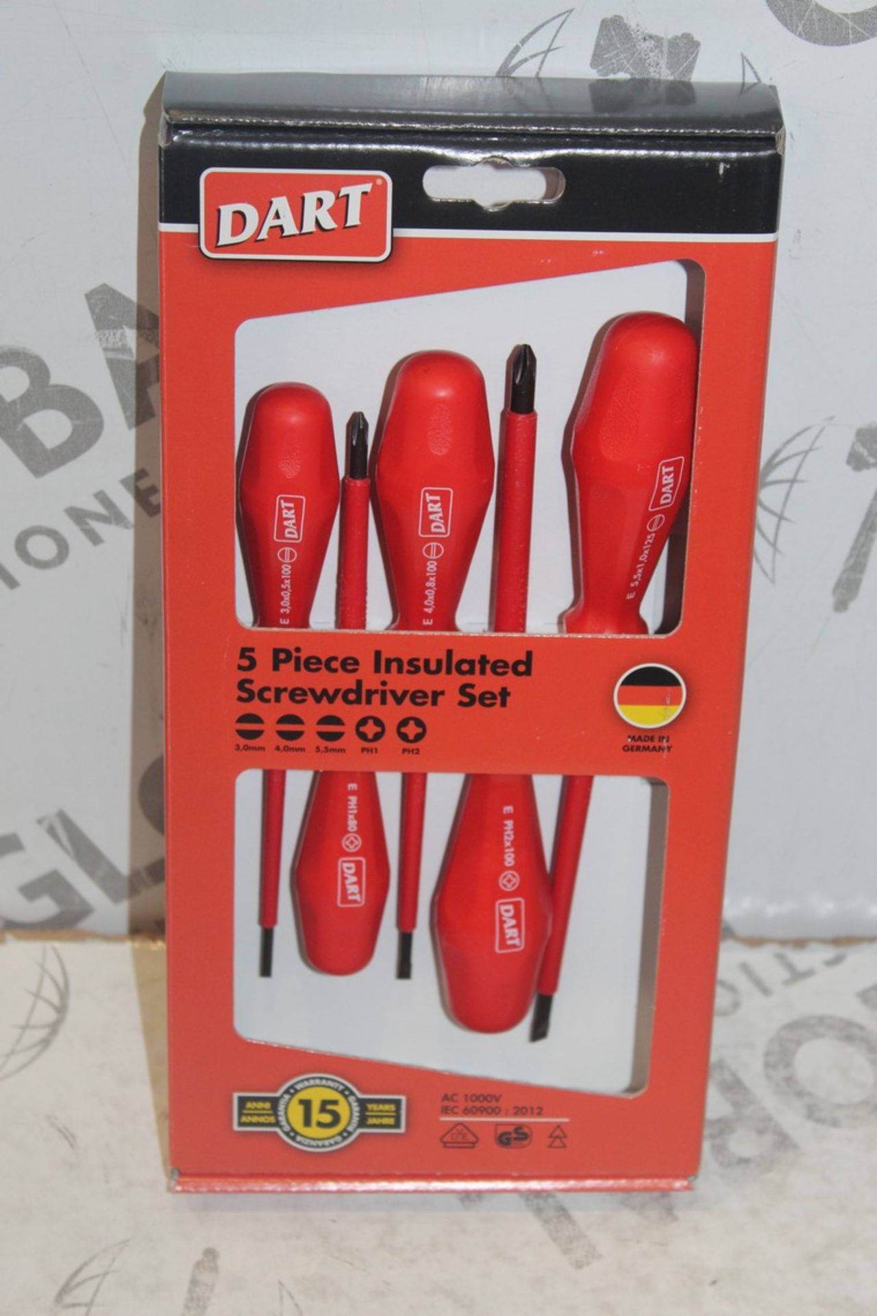 Lot To Contain 3 Brand 5 Piece Insulated Screwdriver Sets Combined RRP £