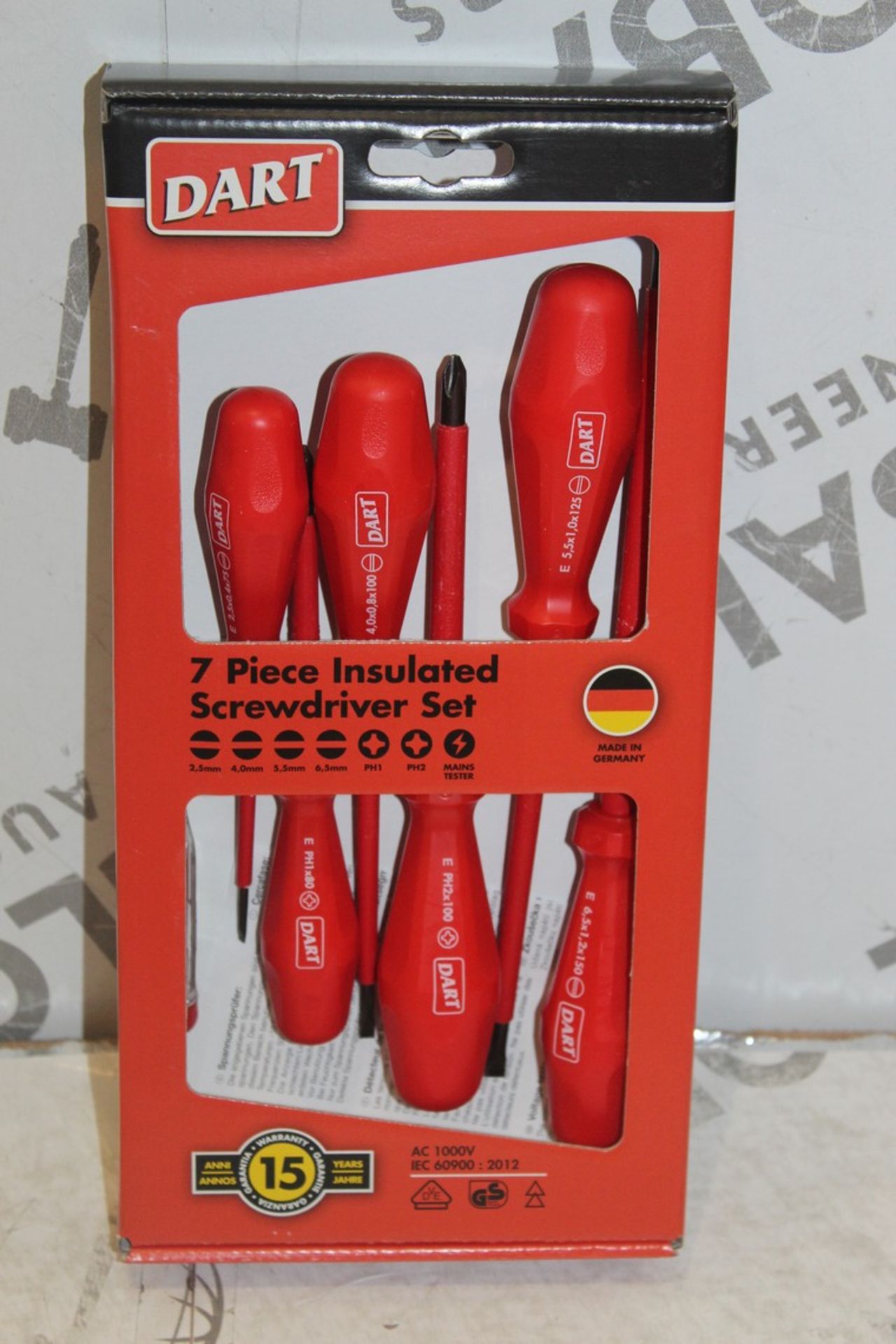 Lot to Contain 5 Boxed Brand New 7 Piece Insulated Screwdriver Sets Combined RRP £175 (Appraisals